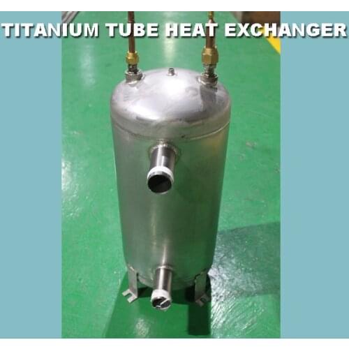 60 Degree C High Temperature 6HP titanium twisted tube heat exchanger with SUS304 stainless steel body