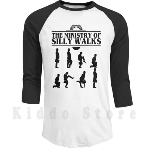 Ministry Of Silly Walks ( Distressed ) hoodie long sleeve Monty John Python Cleese Comedy British Classic Cult