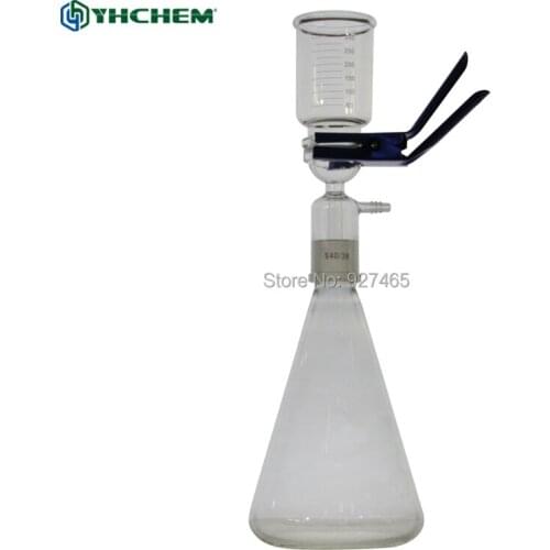 YHChem Sand core funnel 1000ml Vacuum suction filter device Microfiltration Filtration Apparatus