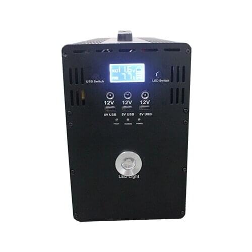 High Power 1200Wh Lithium Battery 1000W Portable Solar Power System With Jump Starter