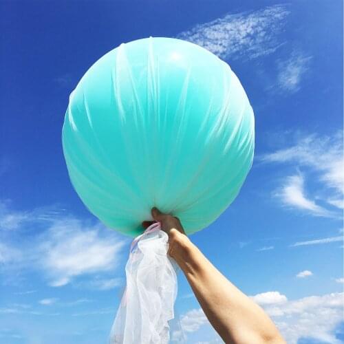 1pc 36 Inch Organza Round Latex Balloon DIY Baby Shower Birthday Party Wedding Valentines Day Decor Snow Gauze Ballon