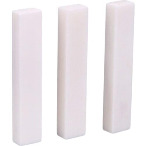 3 Pieces Unslotted Blank Nuts For Acoustic Folk Les Paul Guitar Accessories