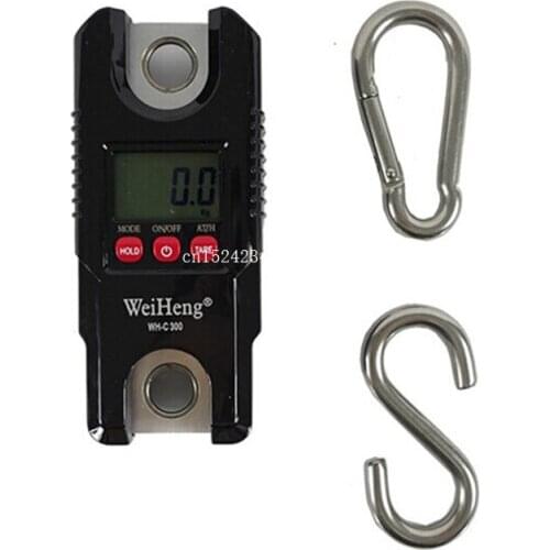 50pcs Pocket Crane Weight Scales 300kg / 0.1 Digital Hanging Scale Fishing Balance Scale Free Shipping