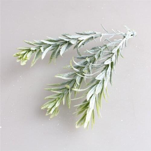 50PCS Pine Needle Artificial Fake Plant Artificial Flower Branch For Christmas Tree Decoration Accessories DIY Bouquet Gift Box