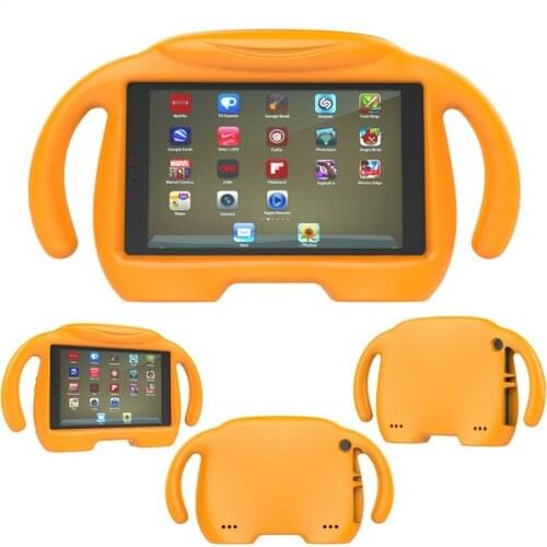 For Amazon Kindle Fire HD 8 2017 Case Baymax Kids Tablet Shell Shockproof EVA Hand-held Stand Cover for Kindle Fire HD8 2016