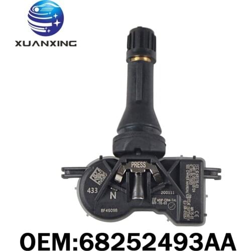 68252493AA Tire Pressure Monitor Sensor TPMS 433Mhz For 2019 2020 CHRYSLER VOYAGER Dodge Dart Jeep