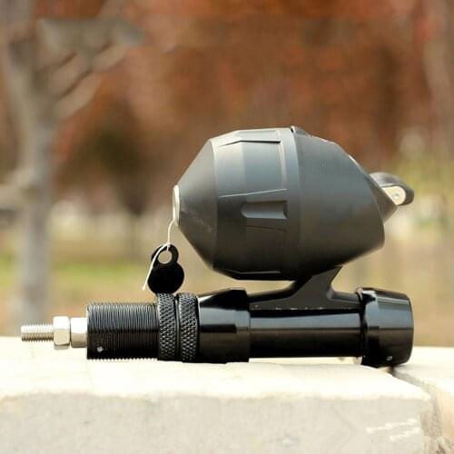 BL20S Double Pin Fishing Reels for Slingshot Shooting Fish Use Dart Closed Fishing Wheel Outdoor (Black)