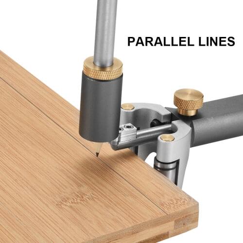 Scriber Tool Linear Arc Measuring for Woodworking Marking Gauge DIY Parallel Line Drawing Scrib Tools