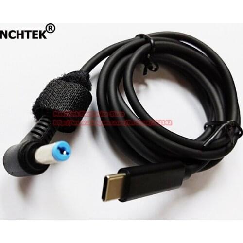 NCHTEK USB Type C Male to 90 Degree Angled DC 5.5*1.7mm Male PD Charging Power Adapter Cable For Laptop/Free Shipping/2PCS