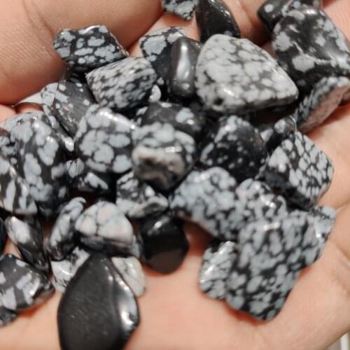 Carols: SNOWFLAKE OBSIDIAN (5) Tumbled Gemstone Specimen Healing WICCA