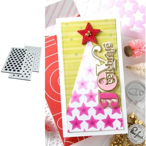 2021 Slimline Stars Builder Layering Metal Cutting Stencils for Scrapbooking Stamp Photo Album Decorative Embossing Cut Die DIY