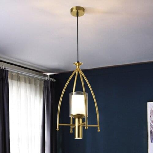 Glass Gold Pendant Lights Creative Indoor Lights Bar Kitchen Island Indoor Lighting Fixtures AC 110-240V