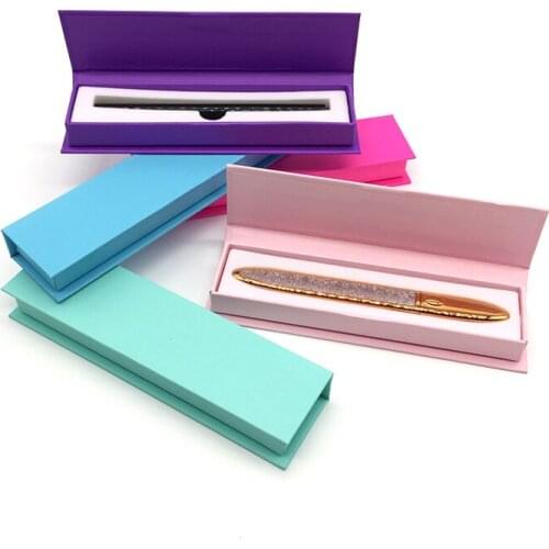 Magnetic Empty Paper Packing Box for Eyelash Eyeliner Pen 10pcs Square Eyebrow Pencil Packing Box Cosmetic Accessories