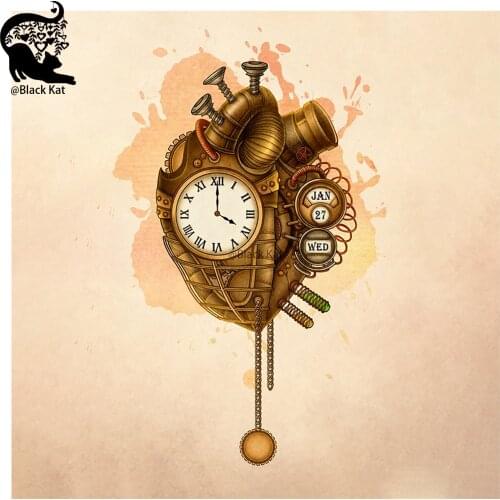 Clock Screw Steampunk Heart Cutting Dies Cherish the Time Metal Stencil For DIY Scrapbooking Card Craft