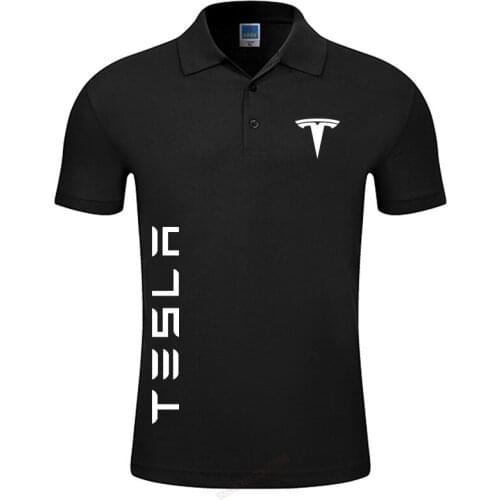 2021 Mens Colors Tesla Polo Shirts Casual Mens Short-sleeved Tesla Motors Polo Shirt Brand Men Polos Men Fashion Traveling