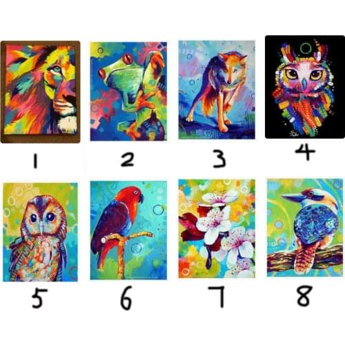 Diy Diamond painting animal diamond cross stitch crystal square diamond sets unfinish decorative Diamond embroidery Color Oil
