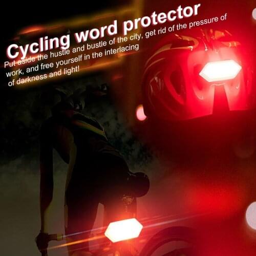New Style Bicycle Gem Taillights Red Light, Blue Light And White Light Three Modes Waterproof Taillight Bike Accessories