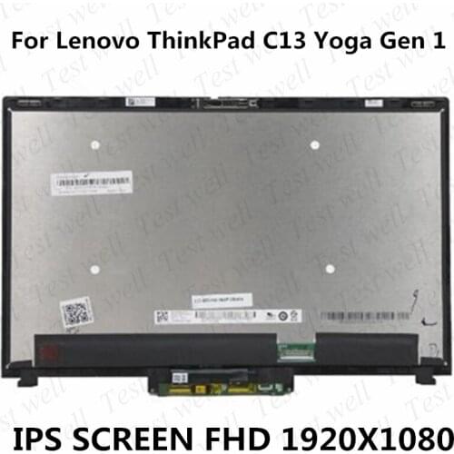 Original 13.3''For Lenovo ThinkPad C13 Yoga Gen 1 Chromebook 20UY 20UX FHD 1920x1080 LCD Touch Screen Display Digitizer assembly