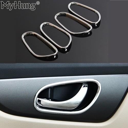 Fit For Nissan X-trail T32 2014 2015 2016 Chrome Matte Inner Car Door Handel Cover Bezel Garnish Trim Accessories