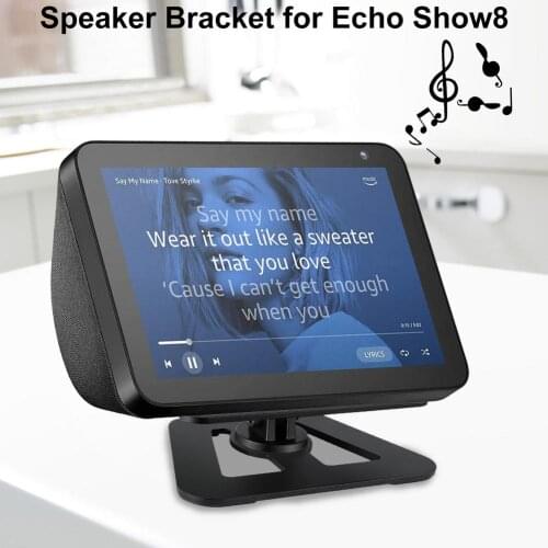 For Echo Show8 Speaker Stand Holder Aluminium Alloy Mount Bracket For Echo Show 8 Adjustable Base Support Speaker Bracket