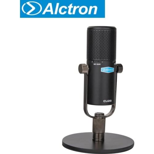 Alctron CU28 hanging or desktop condenser microphone with USB output for studio recording