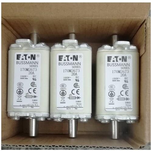 Fuses: 170M2673 20A 1000V / 170M2674 25A / 170M2675 32A / 170M2676 35A / 170M2677 40A 1000V aR
