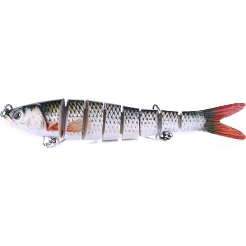 New 13.7cm 27g Sinking Wobblers 8 Segments Fishing Lures Multi Jointed Swimbait Hard Bait Fishing Tackle For Bass Isca Crankbait