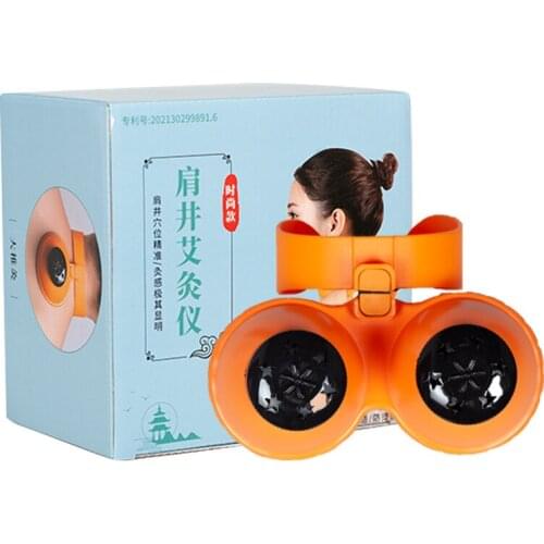 SHARE HO Double ABS Moxa Box Moxibustion Acupuntura Heating Meridian Point Women Elder Neck Chinese Therapy Burner Rolls