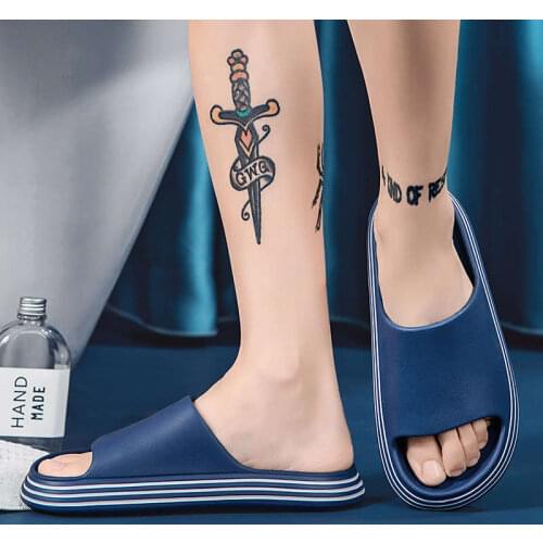 White Mens Rubber Slippers Moccasin Summer Man Flip Flop Snekars White Sandals High-Quality Women Summer Shoes Low-Top Tennis