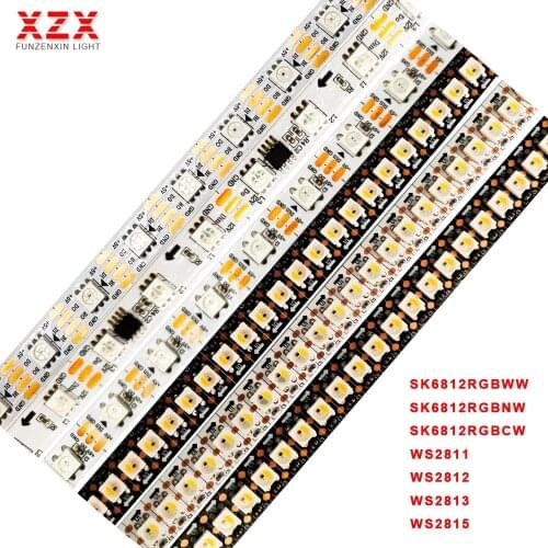 SK6812RGBW WS2813 WS2815 WS2812B WS2811 RGB Ied Strip IndividuaIIy AddressabIe Tape Light 30/60/144leds/m Waterproof IP30/65/67