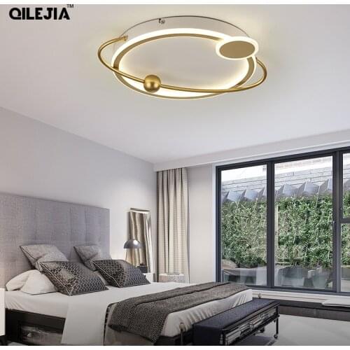Modern Chandelier Lights For Living Room Bedroom Study Indoor Led Lamps Gold Black Home Deco Lighting Luminaires Lustre Fixtures