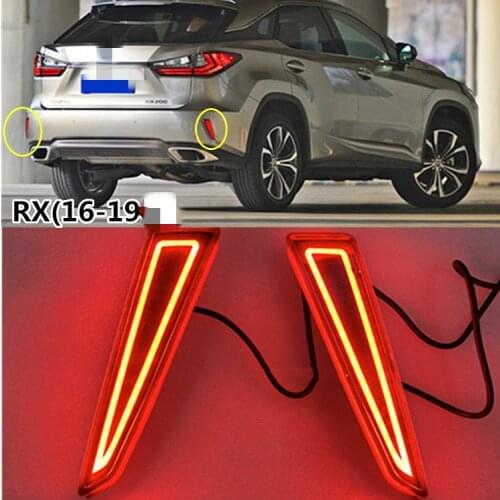 RQXR led rear bumper light rear fog lamp for Lexus RX200t RX300 RX350 RX450h 2016-2019