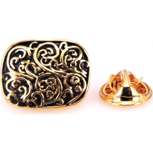 High end mens Brooch new badge Brooch Pin Gold retro pattern Brooch mens Wedding Shirt jewelry accessories pin gift