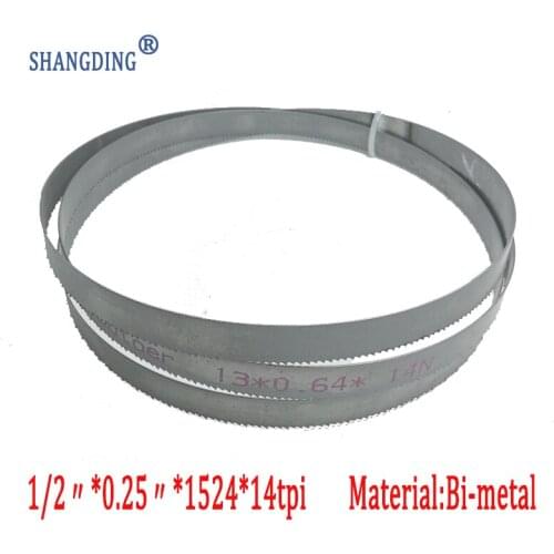 Top Quality Metalworking 60"x 1/2" x 0.25" or 1524*13*0.65*14tpi bimetal M42 metal bandsaw blades for European band saws