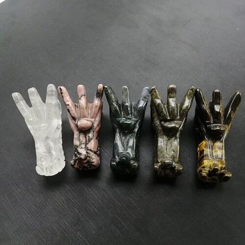 High quality beautiful natural quartz crystal carving faucet for home furnishings and gifts