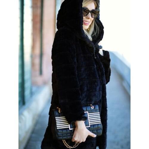 Faux Fur Vest Top Fashion Wide-waisted Full New Fur Mink Coat Female High Imitation Rejection Cap Long Section