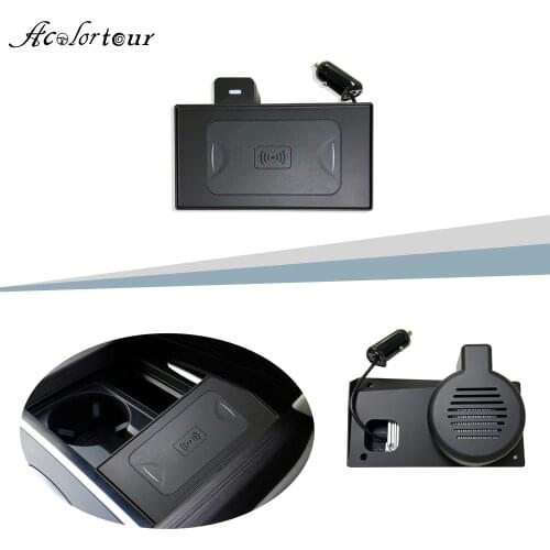 10W car holder with wireless charge for BMW X5 F15 X6 F16 embedded smartphone stand for iphone 11 fast charging bracket