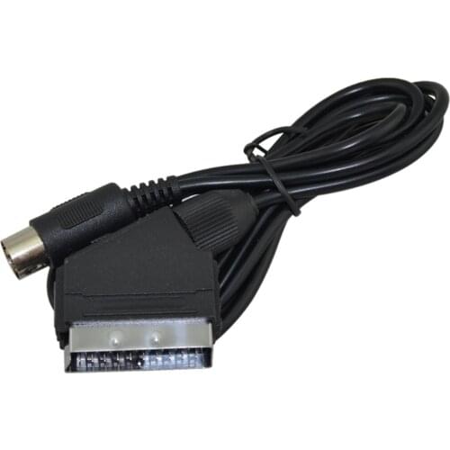 100pcs a lot Wholesale Scart Audio Video Cable for SEGA Mega Drive for Genesis 1 PAL C- Pin