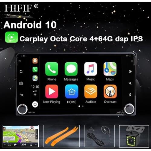 2 din car Android 10 For Toyota Camry/Vios/Corolla//Altis/4500 205mm*104mm GPS multimedia player wifi BT 7 inch 2din car radio