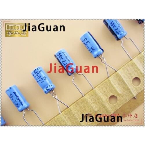 50PCS Rubycon TWSS (CEW) 2.2uF/50V 5x11mm electrolytic capacitor 50V2.2UF old sky blue 2.2UF 50V hot sale