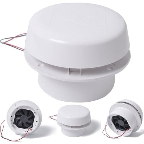 60CFM Roof RV Motorhome Easy Install Caravan Trailer Mute 12V Cooling Ventilation Ceiling Mount Effective ABS Exhaust Fan