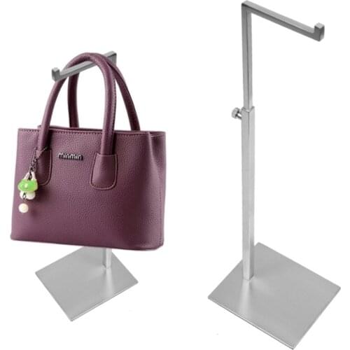 7-shape High Quality Metal Bag Handbag Display Stand Holder Rack Adjustable Height