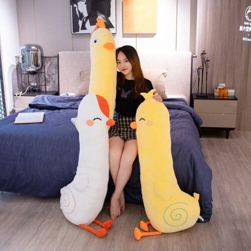 70-120cm Chicken Duck Goose Strip Pillow Cute Soft Child Comforting Pillow Girlfriend Christmas Gift
