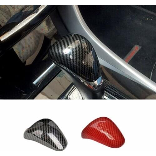 For Honda Accord 9th 2014-2017 Carbon Fiber Texture Gear Shift Knob Trim Cover