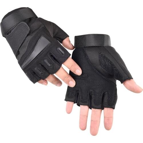 Hell Storm US Military Special Forces Tactical Gloves Hiking Hunting Slip Outdoor Men Fighting Fingerless Gloves