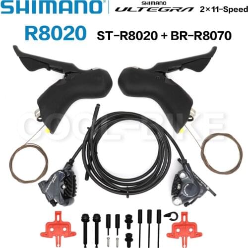 Shimano Ultegra R8020 ST R8020 Trigger Shifter + BR R8070 STI + Hydraulic Disc Brakes Flat Mount 2x11 speed