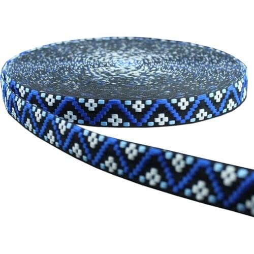 8yards/lot 2cm width Jacquard Webbing ribbon Tape Vintage Lace Ribbon Trim pet Collar Tribal Boho DIY Handmade Accessories