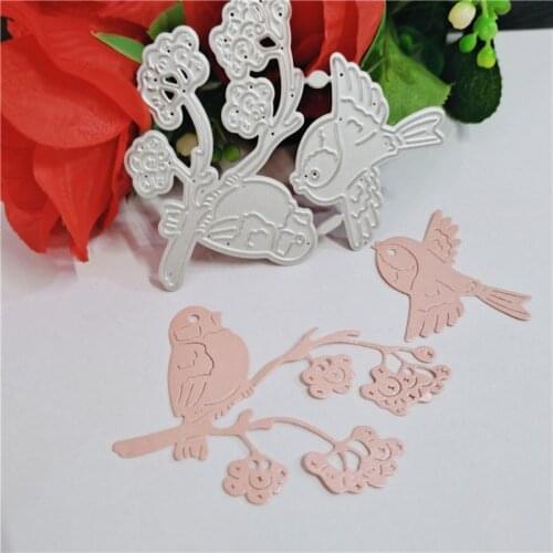 Bird Branches Metal Cutting Dies for Scrapbooking Handmade Mold Cut Stencil New 2021 DIY Card Make Mould Model Craft Decoration