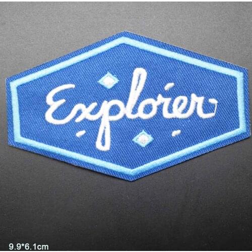 Explore Explorer Iron On Embroidered Clothes Patches For Clothing Music Band Stickers Garment Wholesale