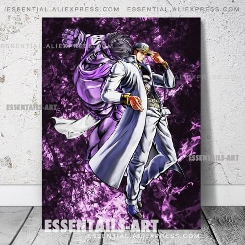 Platinum Warrior Jotaro Kujo Star Platinum Poster Canvas Wall Art Painting Decor Pictures Bedroom Study Home Decoration Prints
